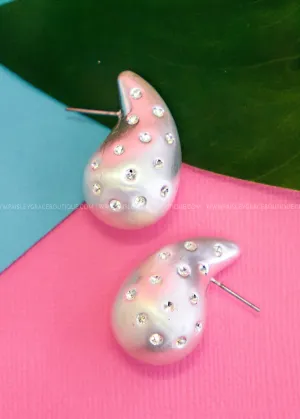 Myra Chunky Rhinestone Earrings
