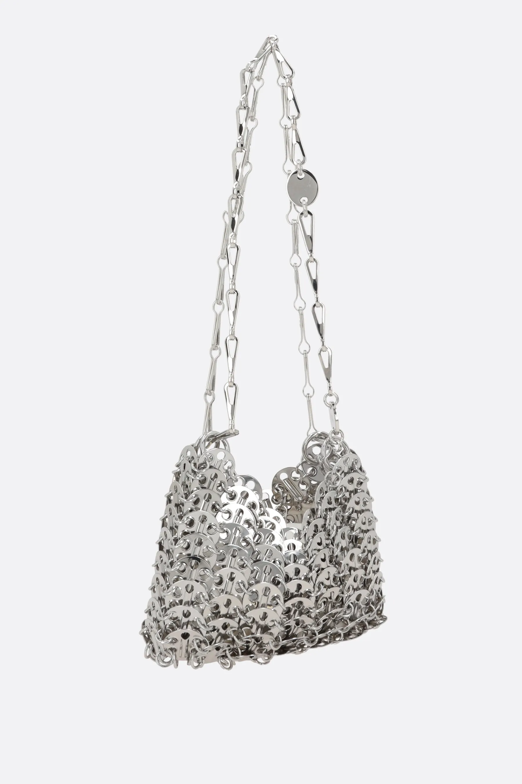 Nano Medallion Metal Shoulder Bag