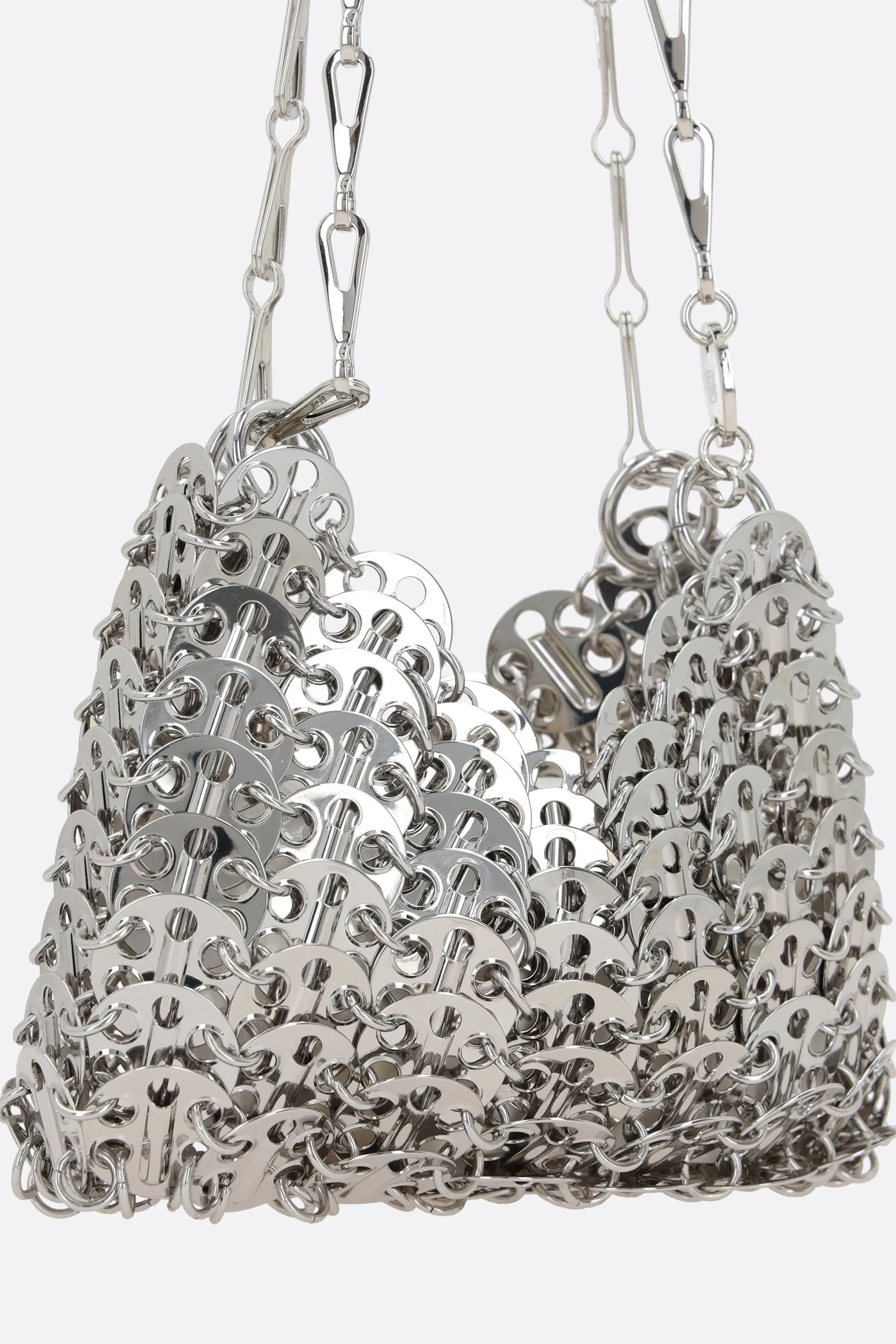 Nano Medallion Metal Shoulder Bag