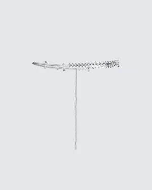 Neve Silver Chain Belt