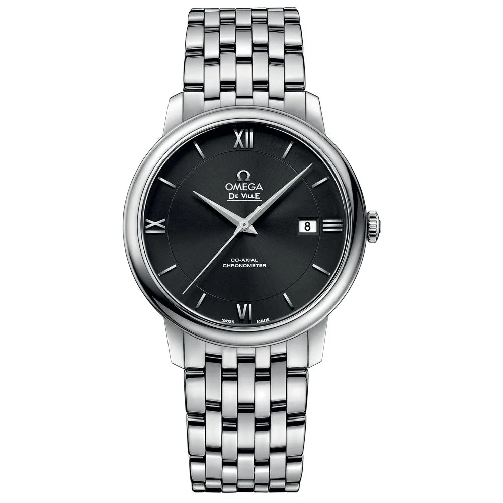 OMEGA De Ville Prestige 39.5mm Black Dial Gents Automatic Watch 42410402001001