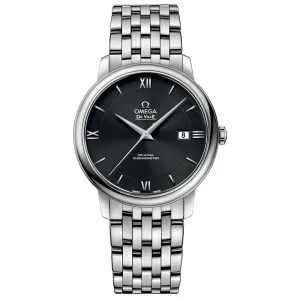 OMEGA De Ville Prestige 39.5mm Black Dial Gents Automatic Watch 42410402001001