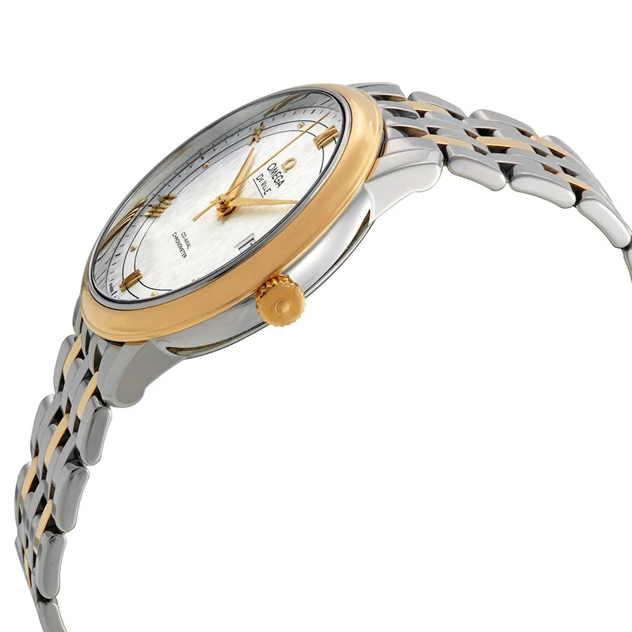 Omega De Ville Prestige Automatic Chronometer Silver Dial Two-Tone Men's Watch 424.20.40.20.02.001