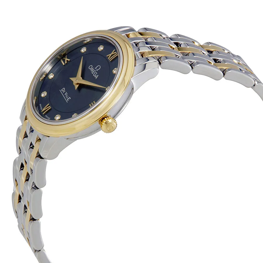 Omega De Ville Prestige Blue Dial Two-tone Ladies Watch 424.20.27.60.53.002