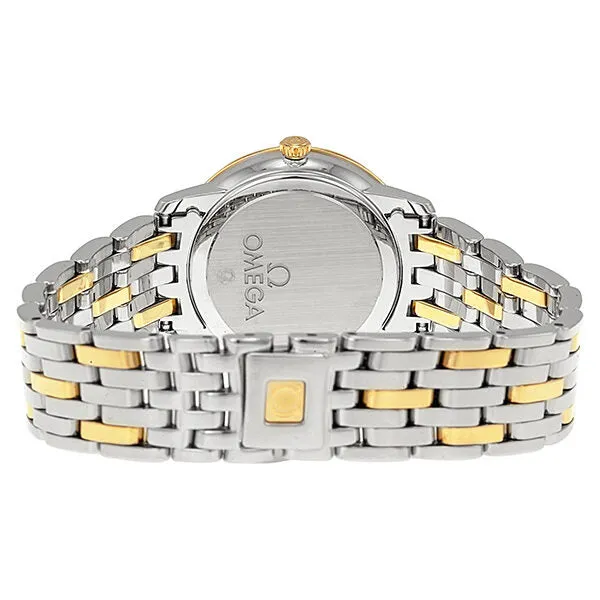 Omega DeVille Prestige Champagne Dial Steel and Yellow Gold Ladies Watch 42420276008001 424.20.27.60.08.001