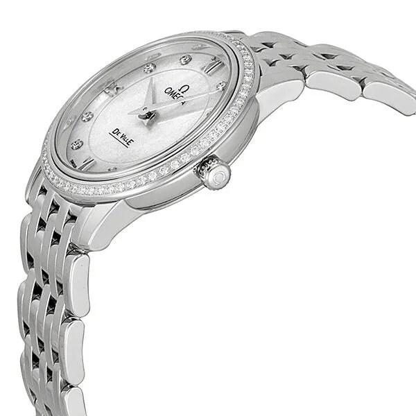 Omega DeVille Prestige Mother of Pearl Diamond Ladies Watch 42415276055001 424.15.27.60.55.001