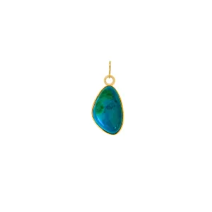One Of A Kind Charm: Freeform Chrysocolla