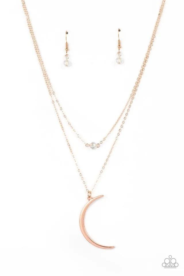 Paparazzi Necklace ~ Modern Moonbeam - Gold