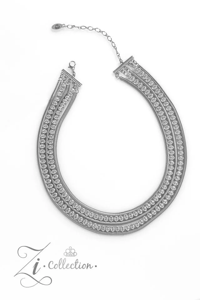 Paparazzi Necklace ~ Tenacious - White