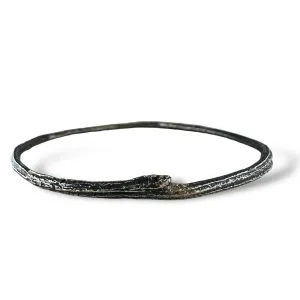 Patina Peony Branch Bangle