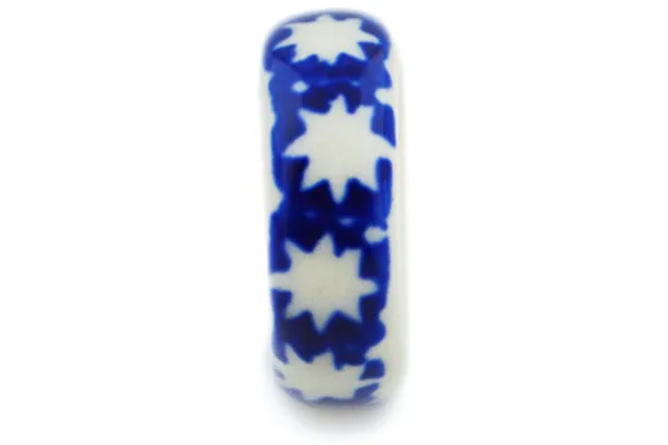 Polish Pottery 1" Ring Cobalt Sparkle
