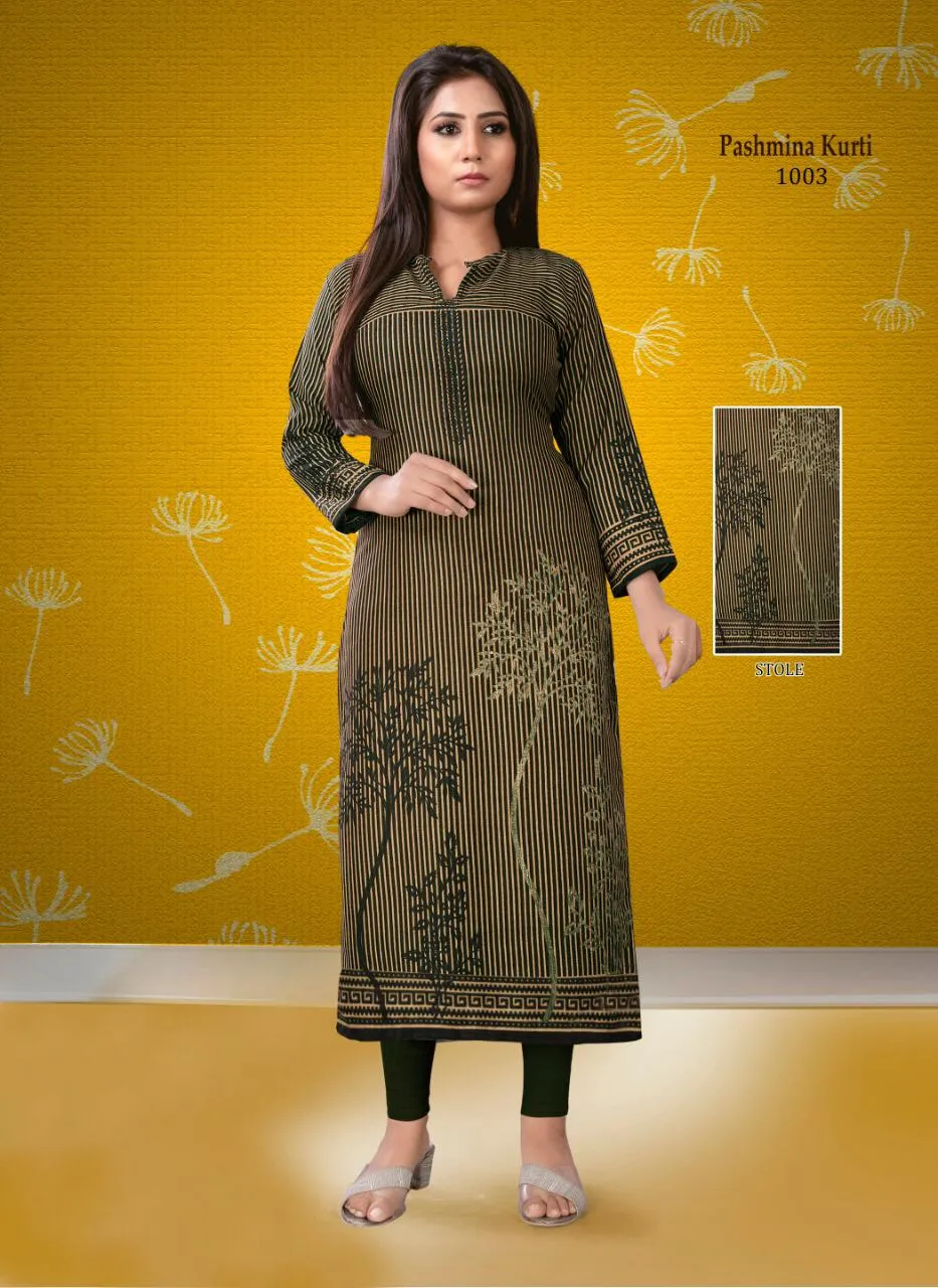 Poorvi Designer Pashmina Vol 1 Designer Kurtis