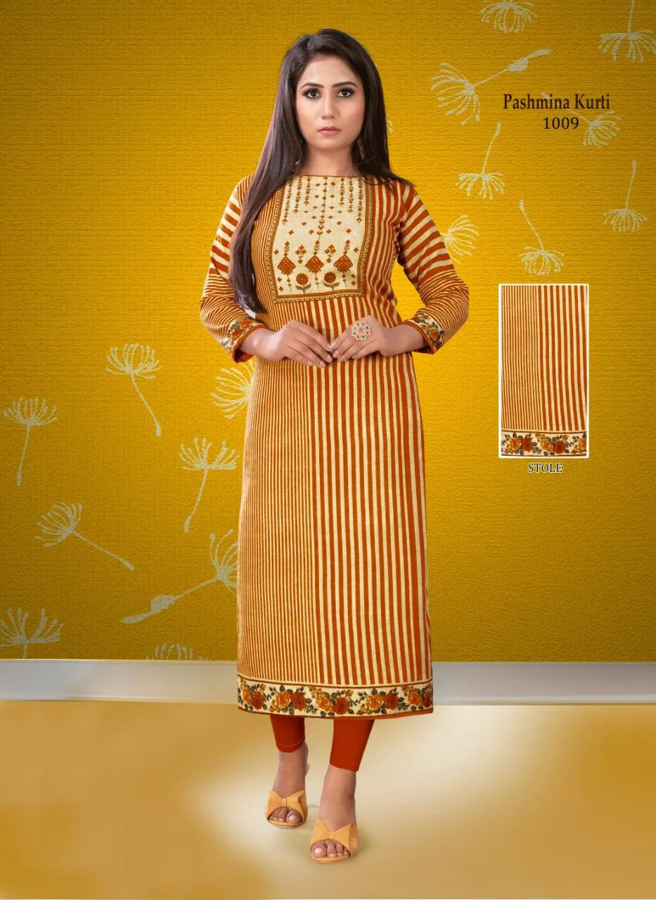 Poorvi Designer Pashmina Vol 1 Designer Kurtis