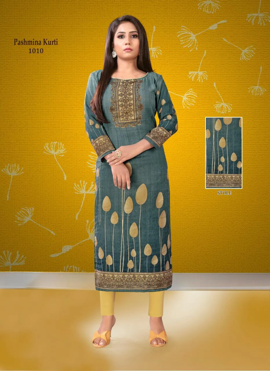 Poorvi Designer Pashmina Vol 1 Designer Kurtis