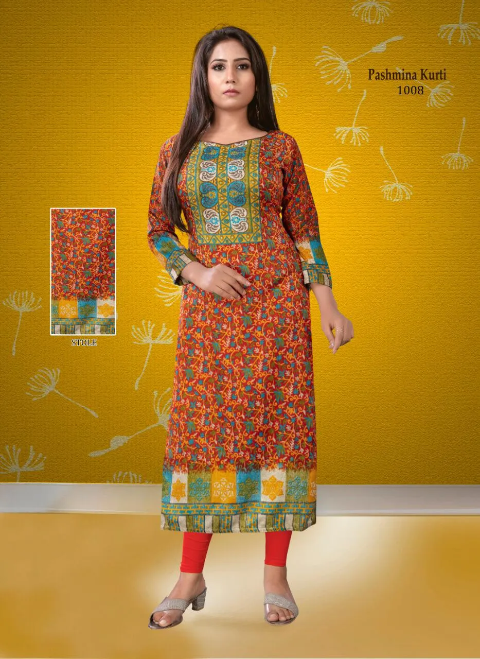 Poorvi Designer Pashmina Vol 1 Designer Kurtis