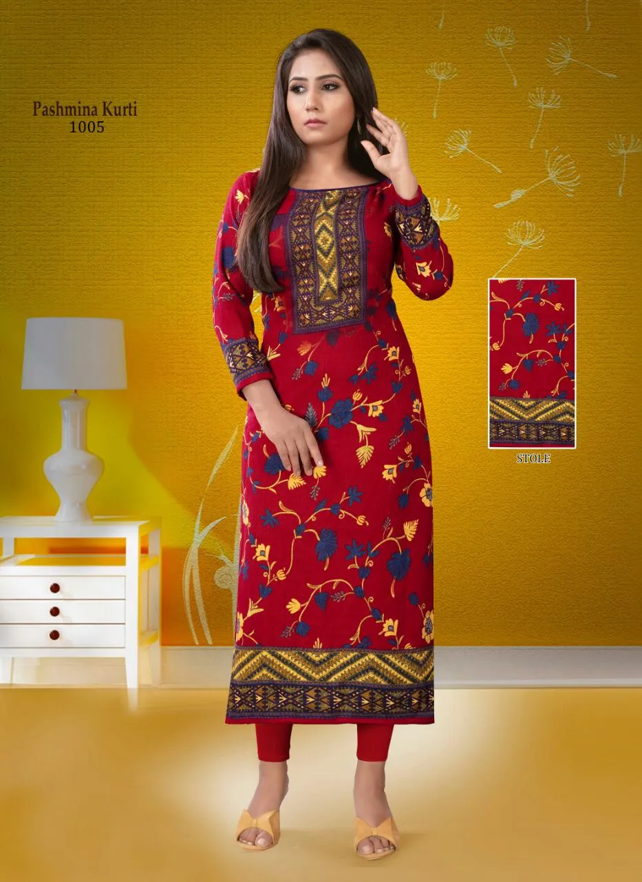 Poorvi Designer Pashmina Vol 1 Designer Kurtis