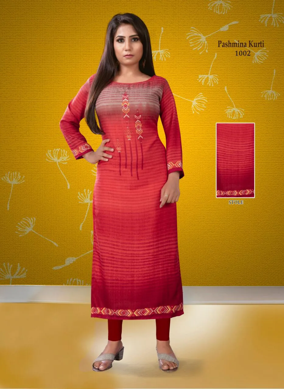 Poorvi Designer Pashmina Vol 1 Designer Kurtis