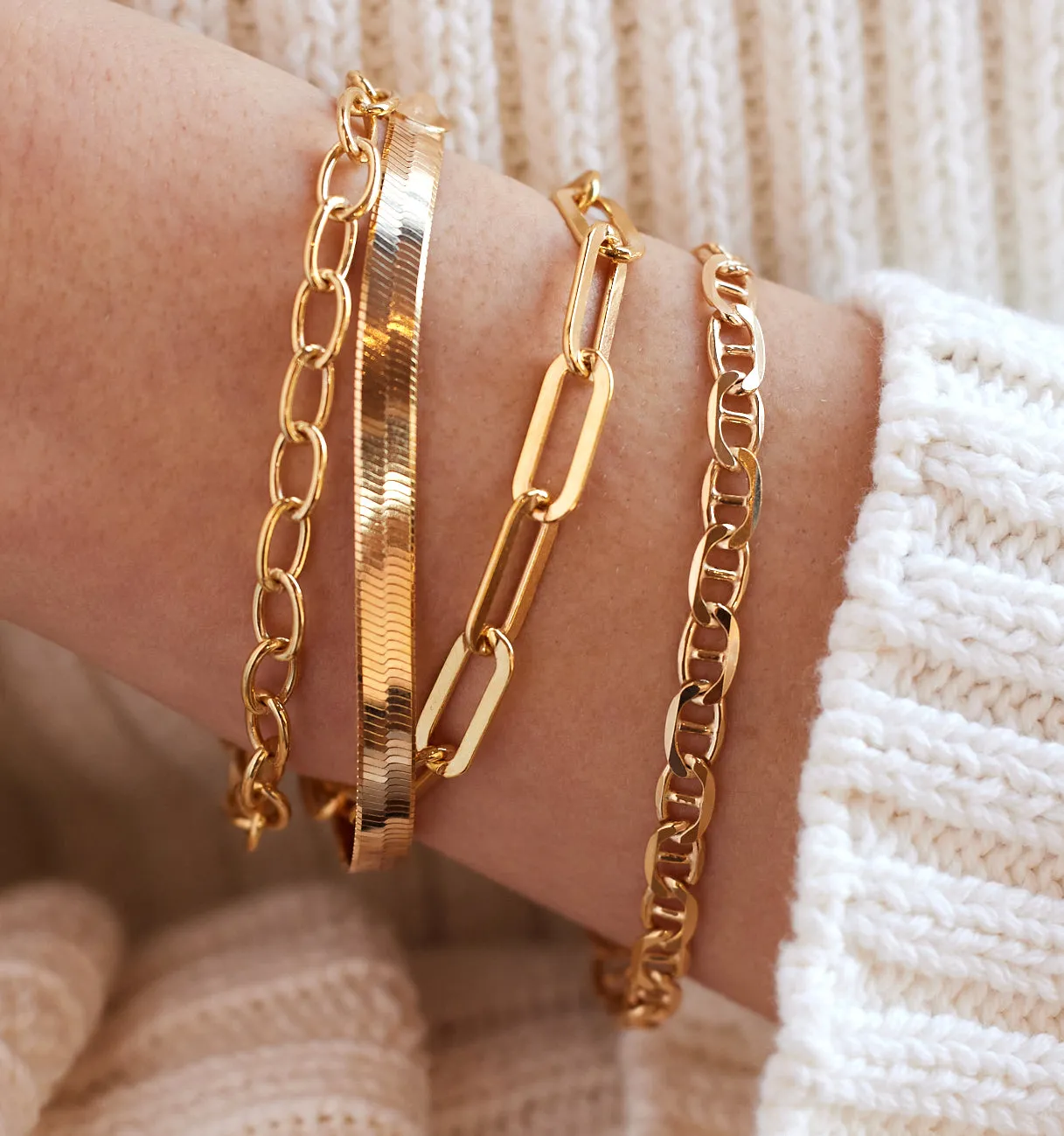 Rectangle Link Bracelet