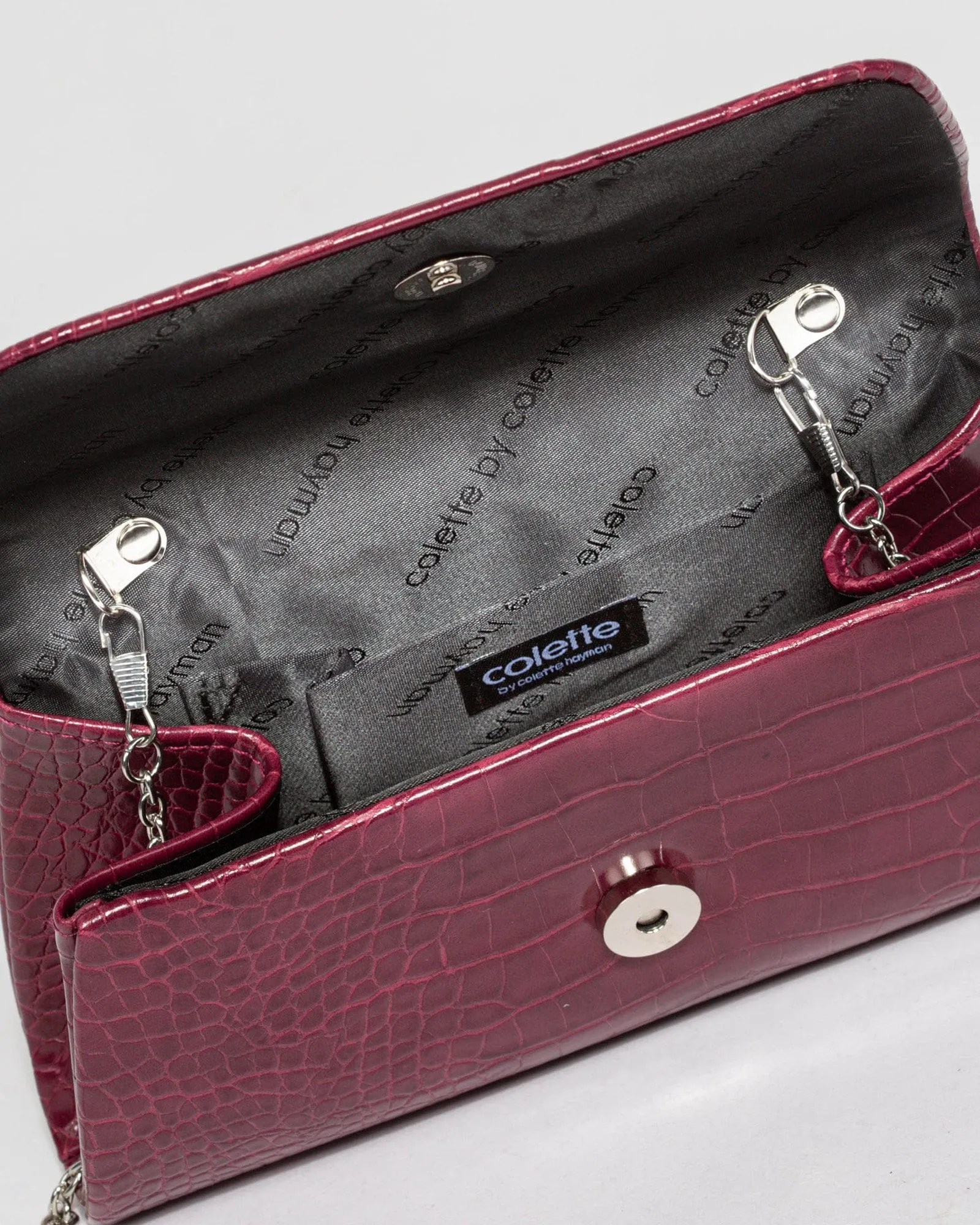Red Leaha Evening Clutch Bag