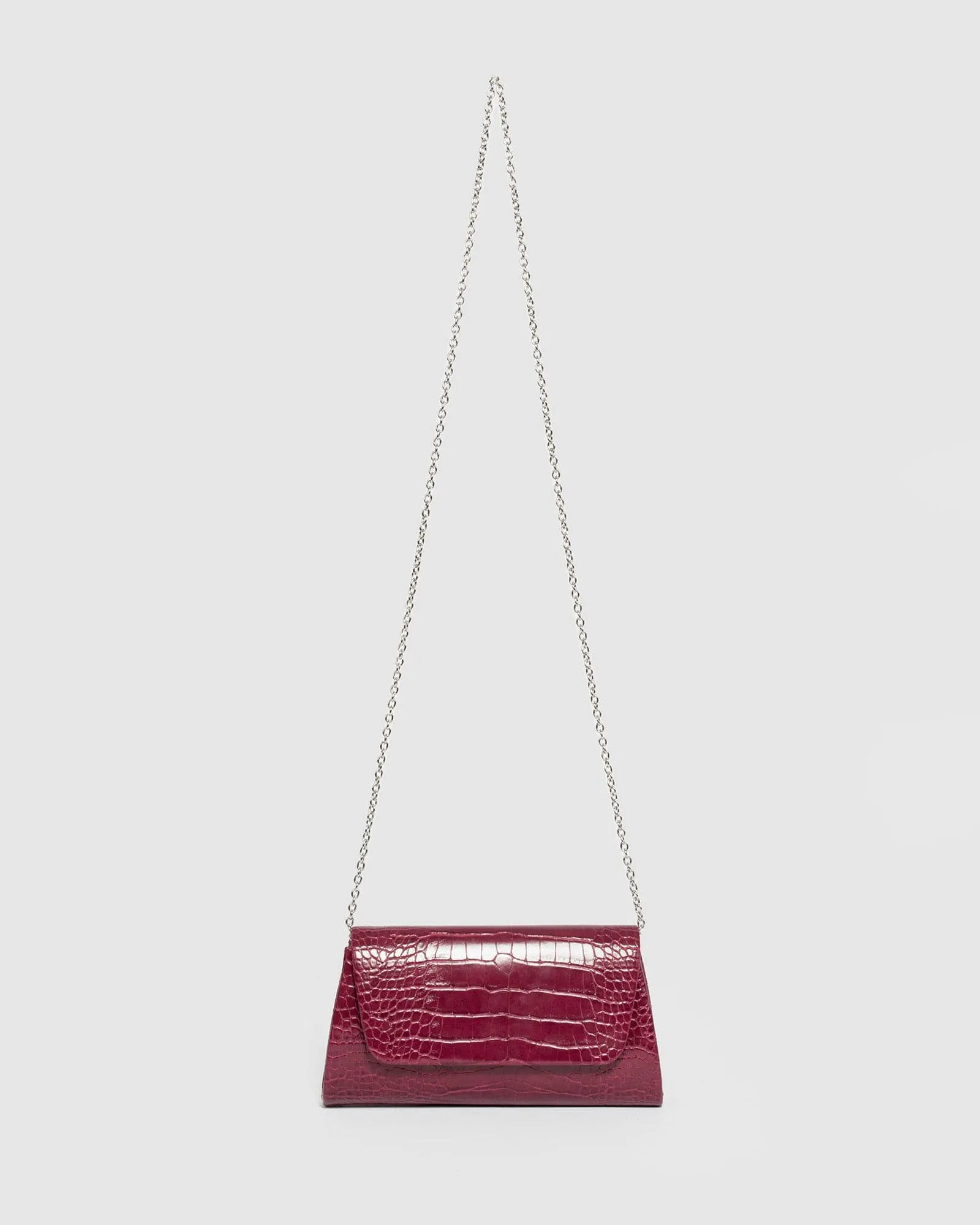 Red Leaha Evening Clutch Bag