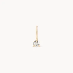 serendipity april birthstone charm - 10k yellow gold charm, diamond