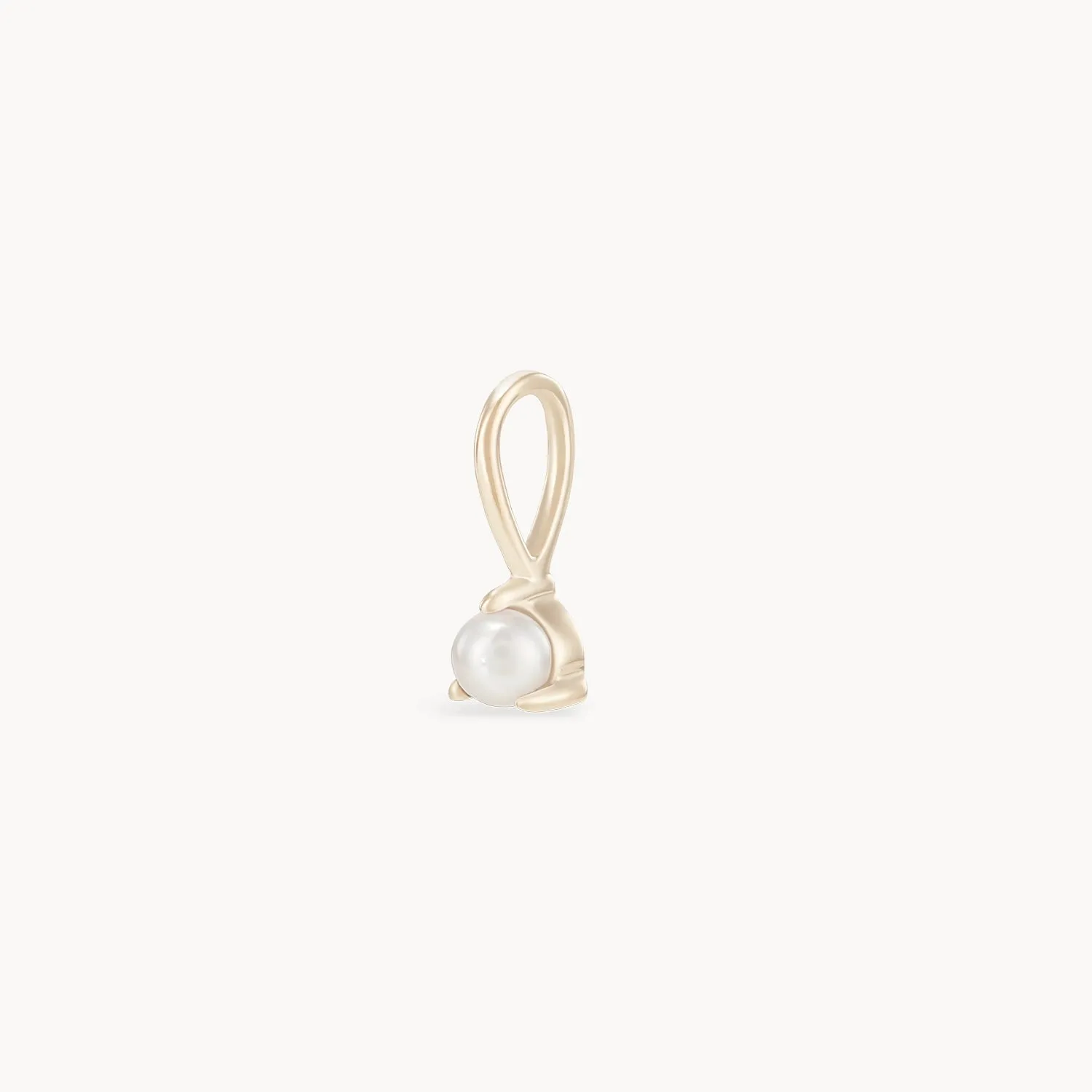serendipity june birthstone charm - 10k yellow gold, pearl