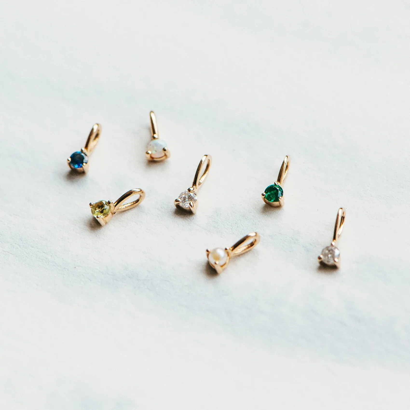 serendipity june birthstone charm - 10k yellow gold, pearl