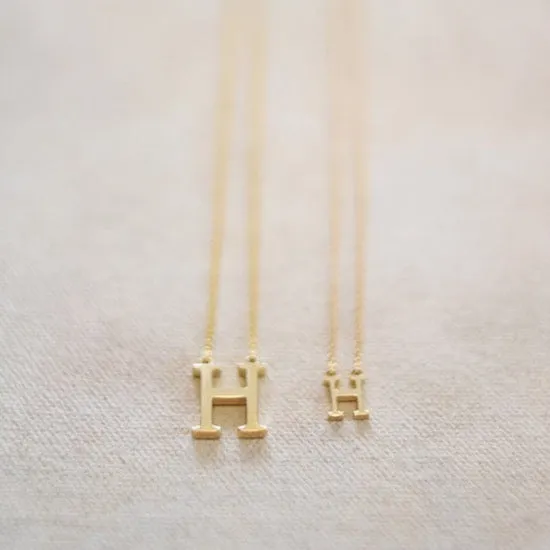 Single Initial Necklace
