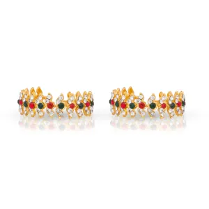 Stone Bangle - Size 1.75 | Multicolour Stone Jewellery/ Artificial Jewellery for Deity