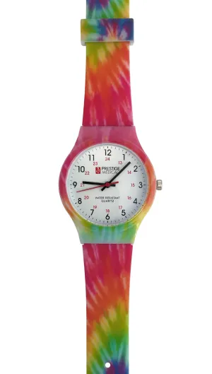 Tie Dye Scrub Watch by Prestige/ Rainbow