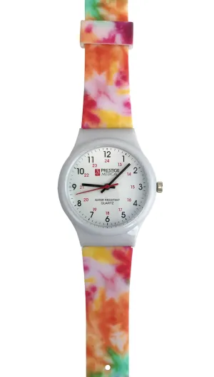 Tie Dye Scrub Watch by Prestige/ Tie Dye  Pastel