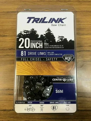 Trilink Saw Chain  20" .325, .063, 81-DL Saw Chain Replaces