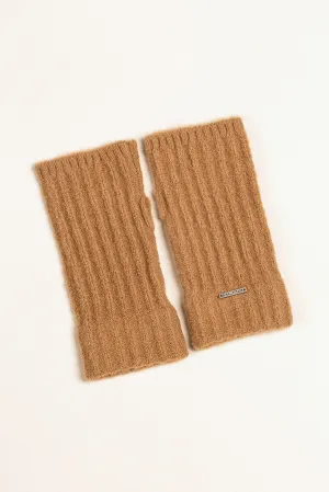 Urubamba Gloves Baby Alpaca & Silk Color Croissant