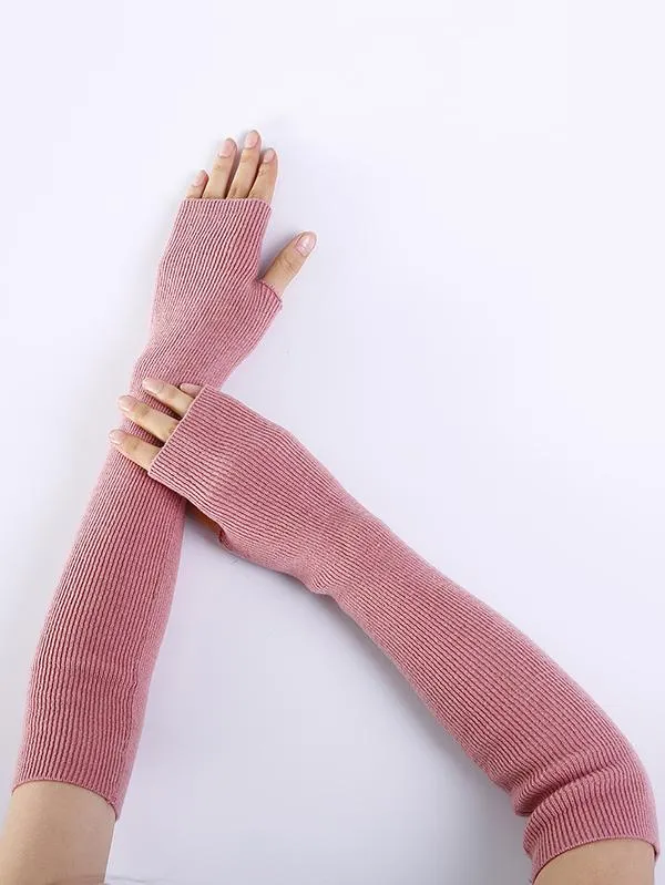 Wenkouban-Christmas Thanksgiving Knitted 7 Colors Sleevelet Accessories