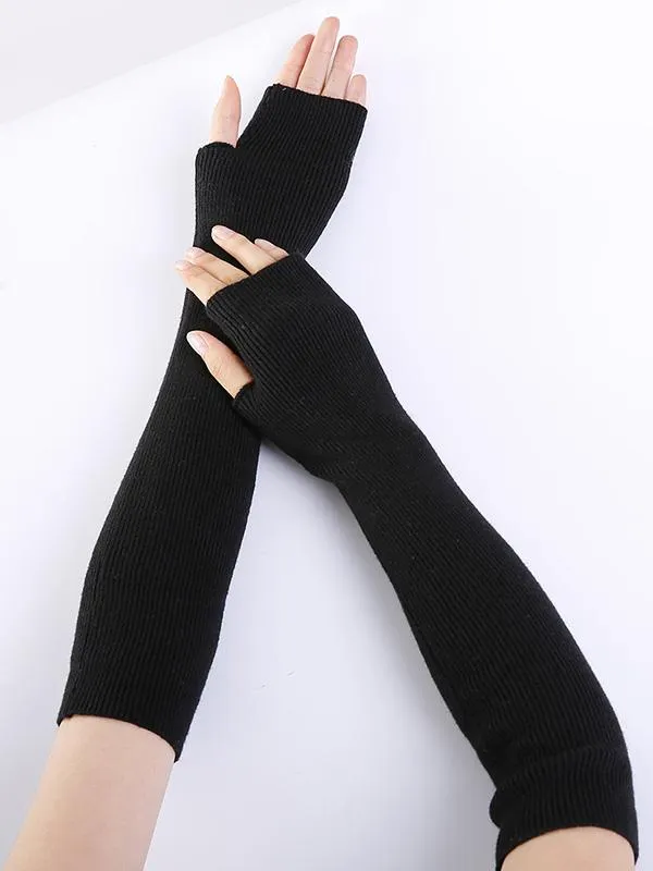 Wenkouban-Christmas Thanksgiving Knitted 7 Colors Sleevelet Accessories