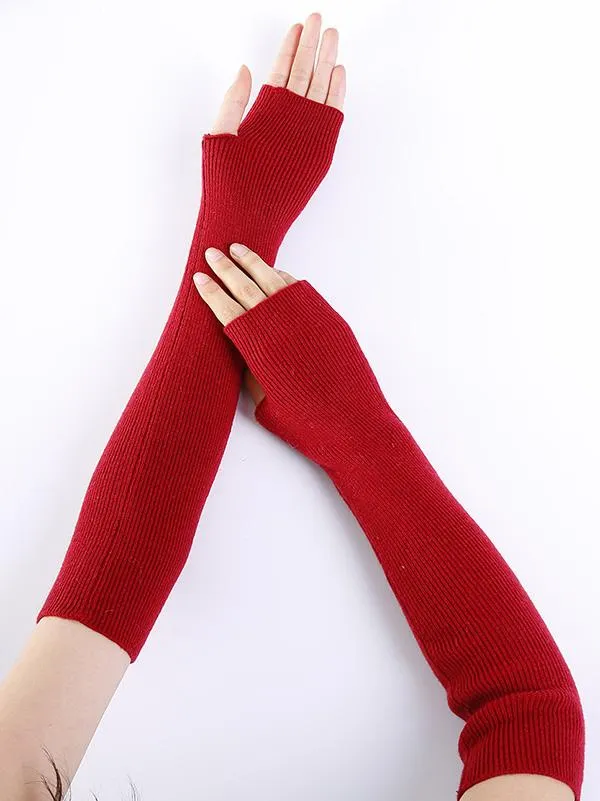 Wenkouban-Christmas Thanksgiving Knitted 7 Colors Sleevelet Accessories