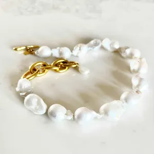 Willa Necklace Full Baroque Freshwater Pearls Strand