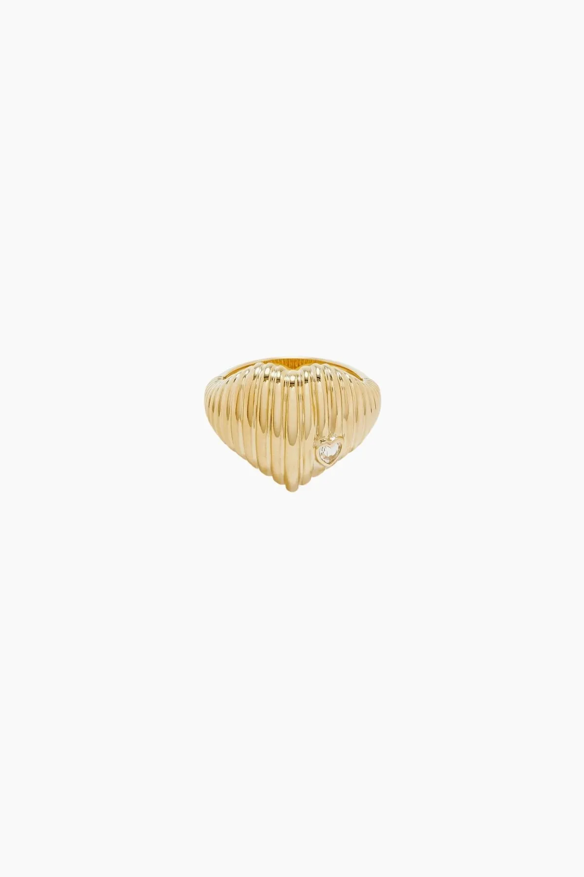 Yvonne Lon Chevalire Berlingot Heart Diamond Ring - Yellow Gold